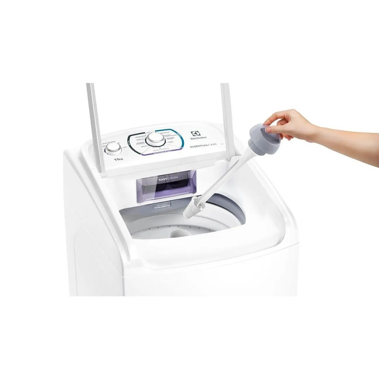 Máquina de Lavar Electrolux 11kg Branca Essential Care com Easy Clean e Filtro Fiapos (LES11) - Imagem 3