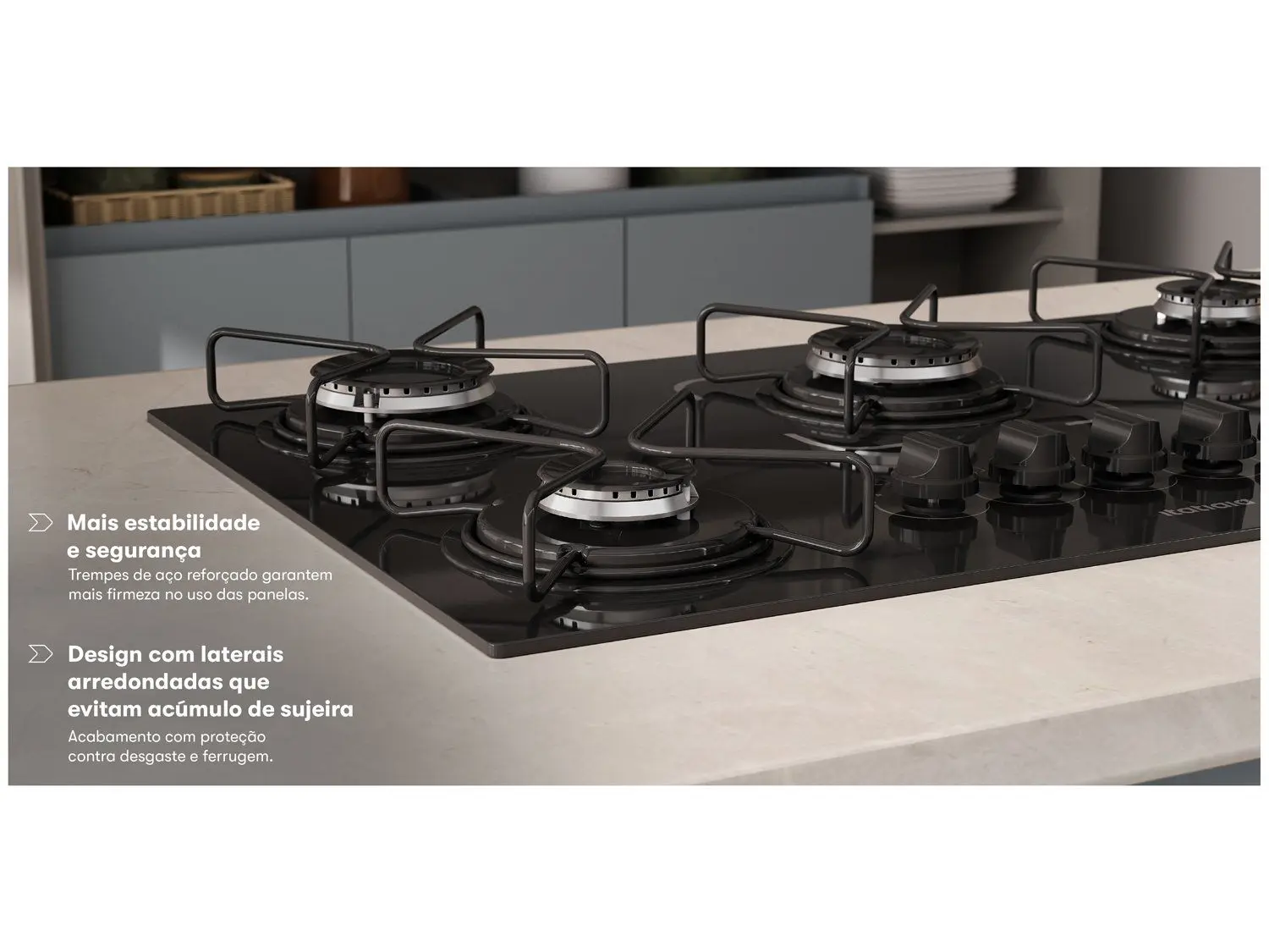 Cooktop 5 Bocas Itatiaia Essencial Preto Bivolt - Imagem 2