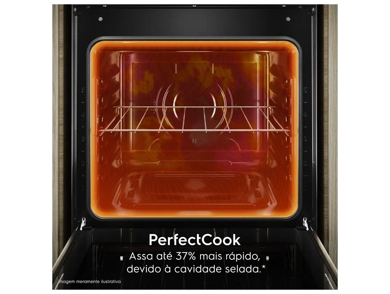 Fogão 4 bocas Electrolux Preto Efficient Mesa Vidro, Tripla Chama e PerfectCook (FE4GB) - Imagem 6