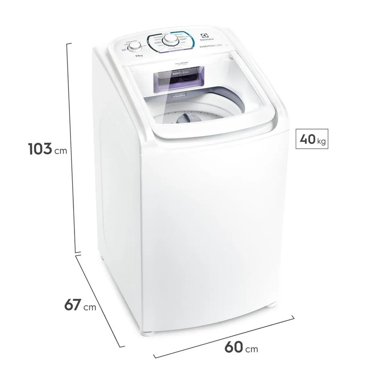 Máquina de Lavar Electrolux 11kg Branca Essential Care com Easy Clean e Filtro Fiapos (LES11) - Imagem 5