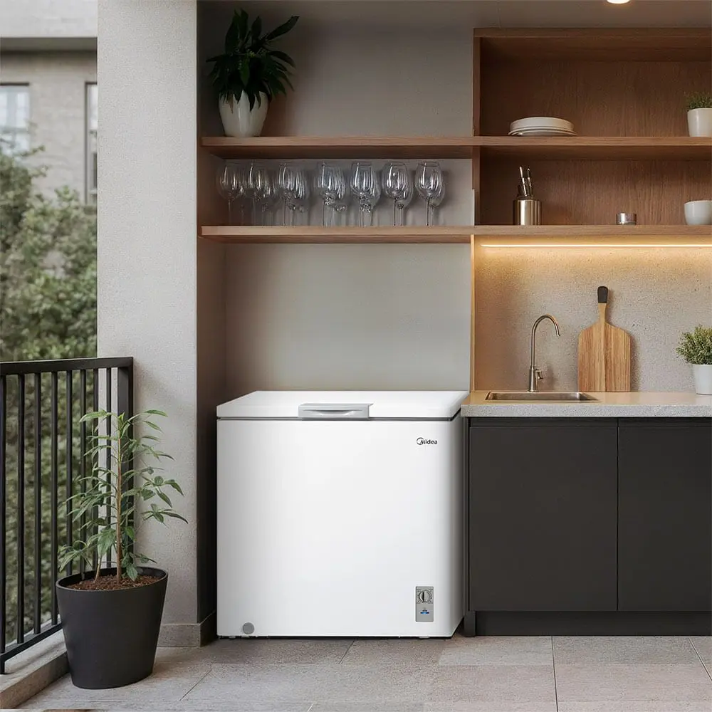 Freezer Horizontal 142L Inverter Bivolt Branco Midea - Imagem 3