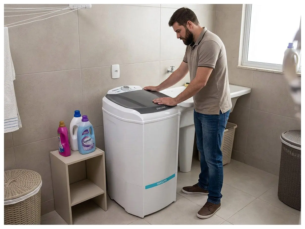 Tanquinho de Lavar Roupas Suggar 15Kg Eco LE1521BR - Imagem 2