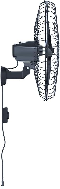 Ventisol Ventilador de Parede Oscilante, 3 Pás Premium, Preto, 60cm, Bivolt - Imagem 4