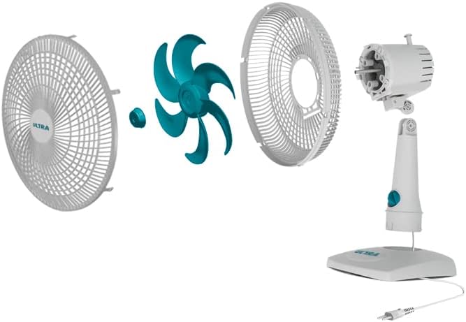 MONDIAL Ventilador de mesa 30cm, 220V, Branco/Azul - V-30-6P - Imagem 2