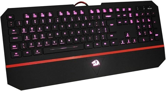 Teclado Gamer Membrana Redragon Karura 2 RGB ABNT2 Preto - K502RGB, UNICO - Imagem 4