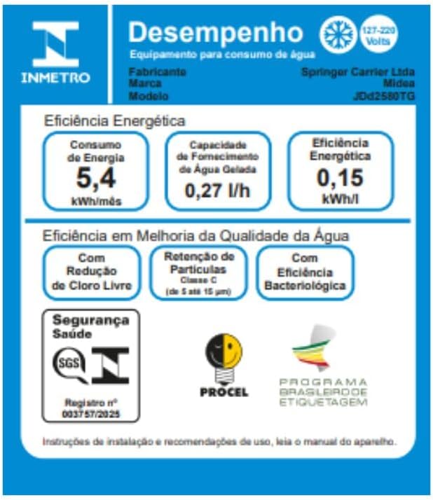 Purificador de Água SlimPure Cinza Bivolt Midea - Imagem 4
