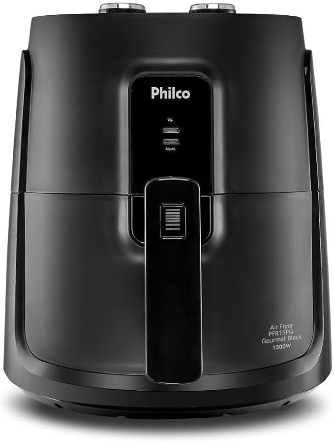 Fritadeira Elétrica sem óleo/Air Fryer Philco PFR15PG Preto 4,3L com Timer