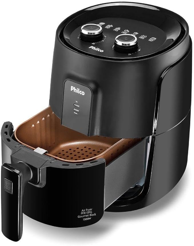Fritadeira Elétrica sem óleo/Air Fryer Philco PFR15PG Preto 4,3L com Timer - Imagem 2