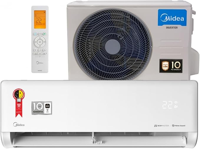 Ar Condicionado Split Inverter Midea AI Ecomaster 9000 BTUs Frio 220V 38EZVCA09M5