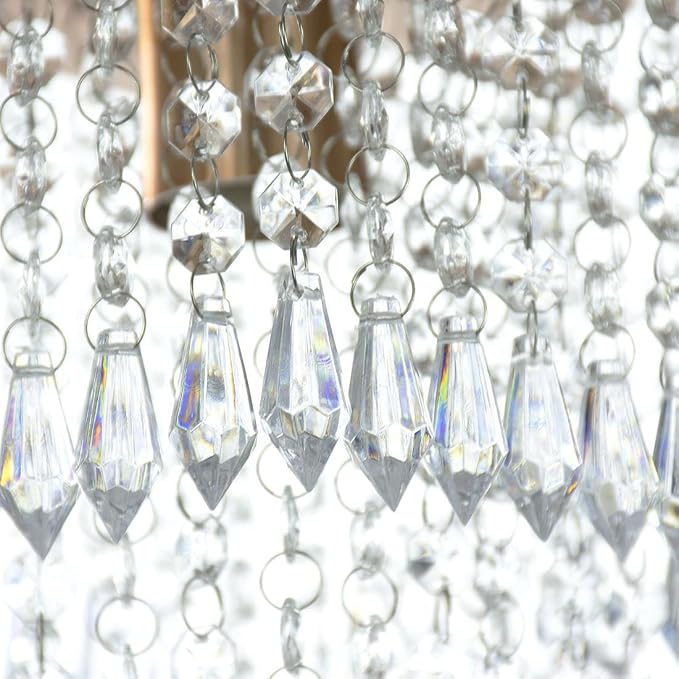 Lustre Pendente De Cristal Acrílico Manucrillic Cobre - Imagem 3