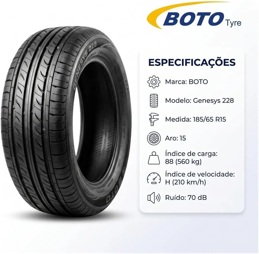 Pneu Boto Genesys 228 185/65 R15 88H - Imagem 5