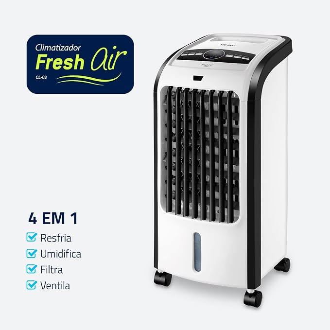 MONDIAL Climatizador Flash Air, Branco/Preto, 80W, 220V - CL-03 - Imagem 2