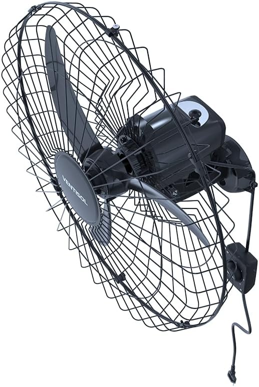 Ventisol Ventilador de Parede Oscilante, 3 Pás Premium, Preto, 60cm, Bivolt - Imagem 3