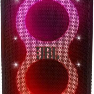 JBL, Caixa de Som, PartyBox Stage 320, Bluetooth, Portátil, Show de Luzes, À Prova de Respingos - 240W RMS - Preta