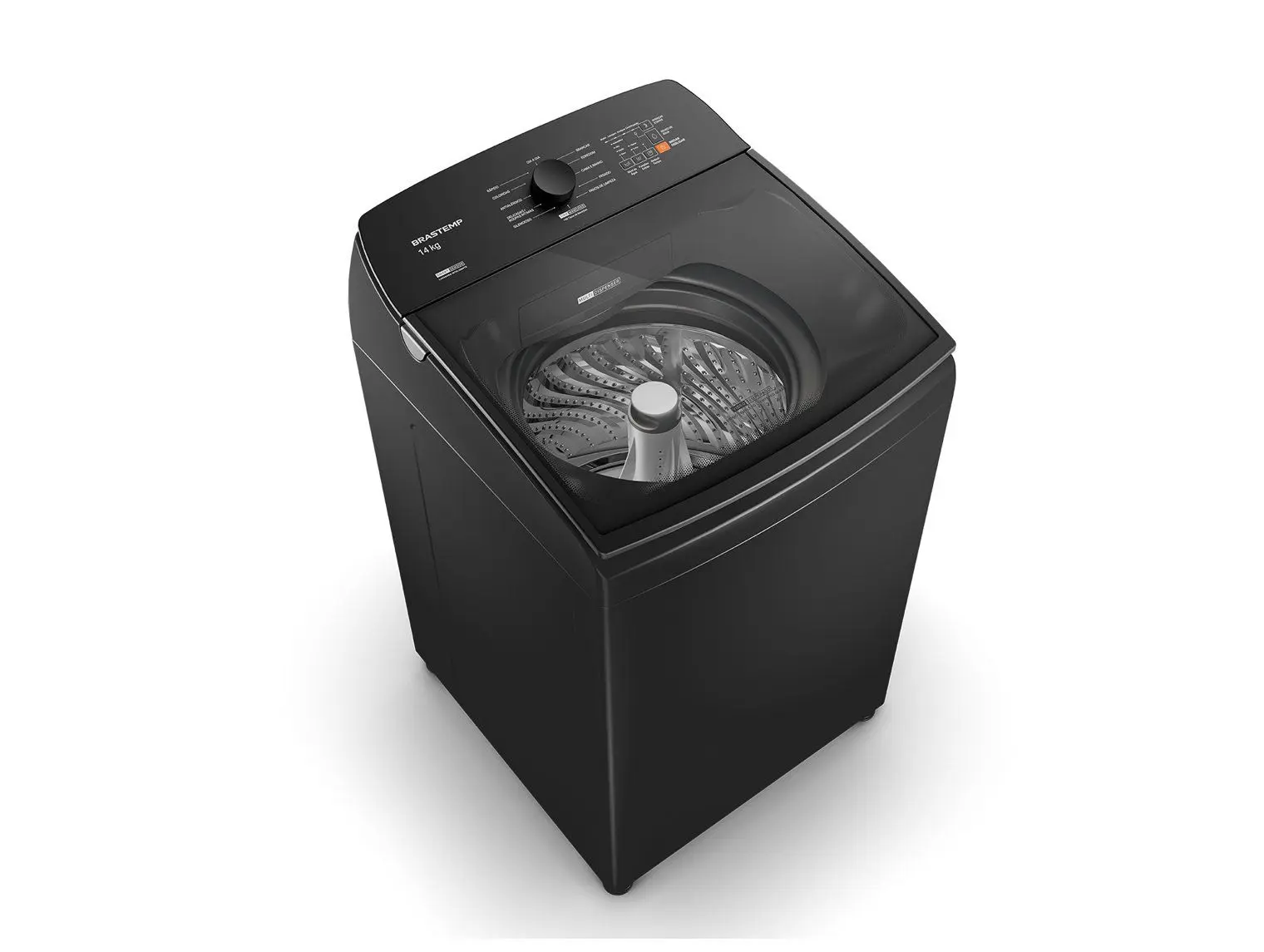 Lavadora de Roupas Brastemp 14kg Cesto Inox 12 Programas de Lavagem Cinza Platinum BWJ14A9 - Imagem 2