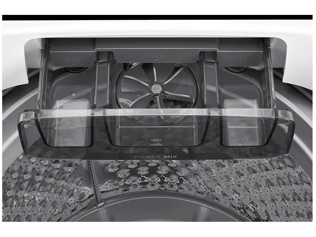 Lavadora de Roupas Midea 13kg Cesto Inox 13 Programas de Lavagem Branca Wave Agitator - Imagem 4