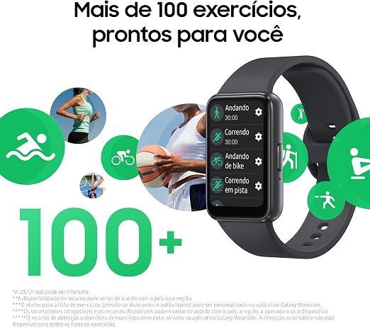 Smartwatch Samsung Galaxy Fit3 Display 1.6" Grafite - Imagem 4