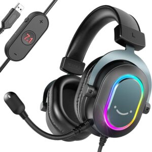 FIFINE H6 Fone de ouvido USB Gamer para PC computador para PS4/PS5