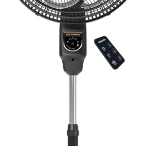 Ventilador de Coluna Mallory Max Control Com Controle Remoto 140W, Silencioso, Com Hélice de15 pás, Grade Especial em Sistema TS, Máxima Vazão e Mínimo Ruído - PR-GR - 220V