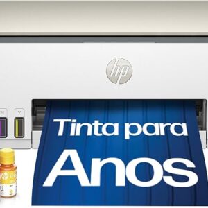 Impressora Multifuncional HP Smart Tank 583 Tanque de Tinta Colorida Wi-Fi com autorreparo, USB - Impressora, Copiadora e Scanner Cor: ‎Branco (4A8D8A)