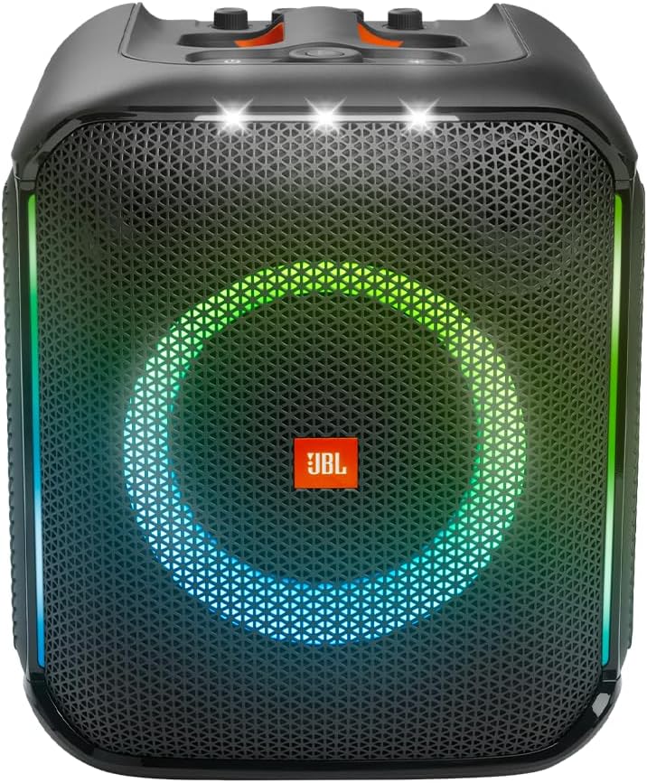 JBL, Caixa de Som, PartyBox Encore, Com Microfones, Bluetooth, Show de Luzes, À Prova de Respingos - 100W RMS