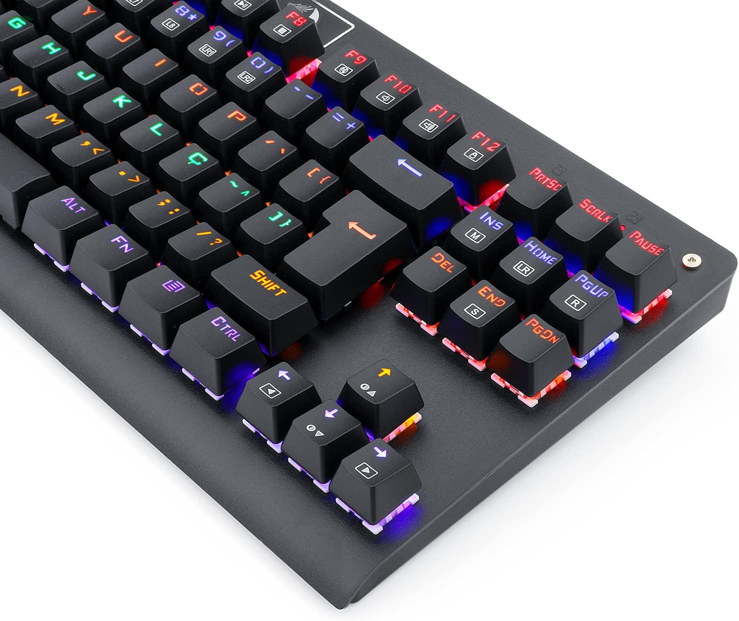 Teclado Mecânico Redragon Dark Avenger Preto Iluminação Rainbow Switch Marrom K568R - Imagem 3