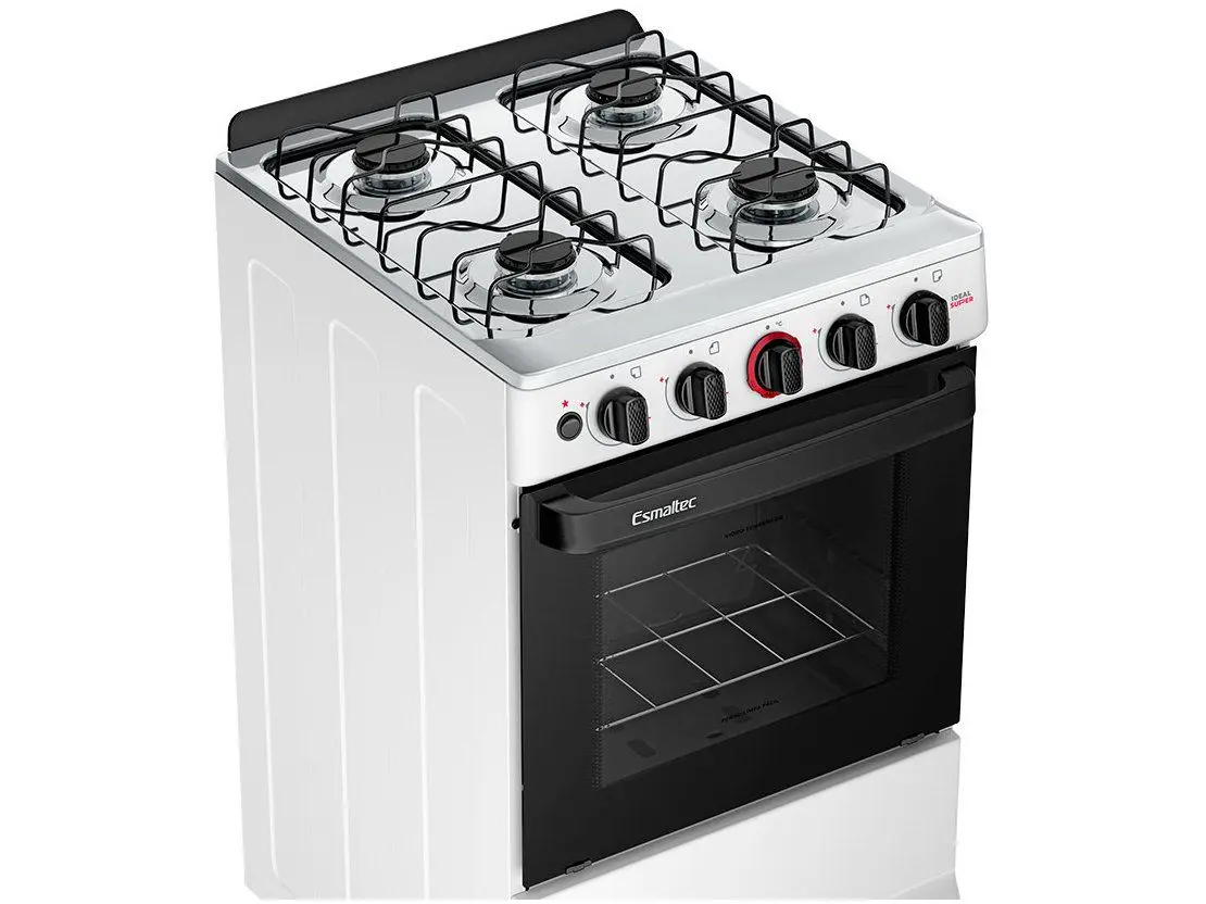 Fogão 4 Bocas Esmaltec Branco Ideal Super 4121 - Imagem 2