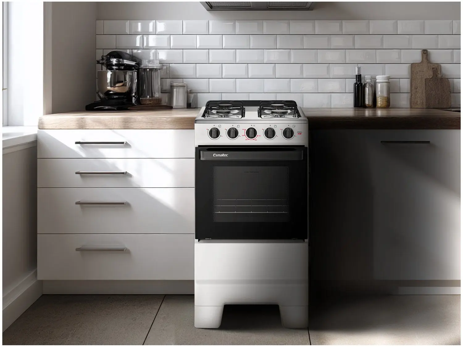 Esmaltec Ideal Pop 4120 White 4-Burner Stove - Imagem 2