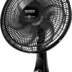 MONDIAL Ventilador de Mesa 40cm Super Power, Preto/Prata, 140W, 110V - VSP-40-B