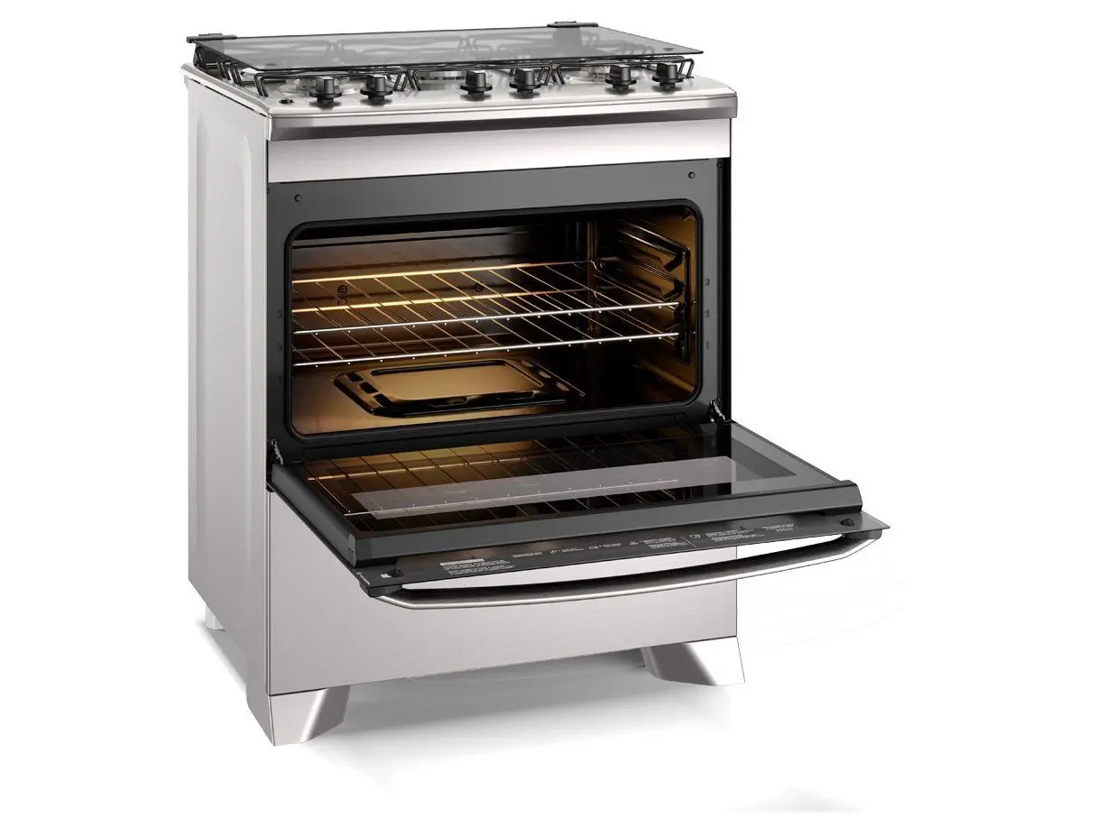 Fogão 5 Bocas Electrolux Inox Cinza Efficient FE5IG - Imagem 2