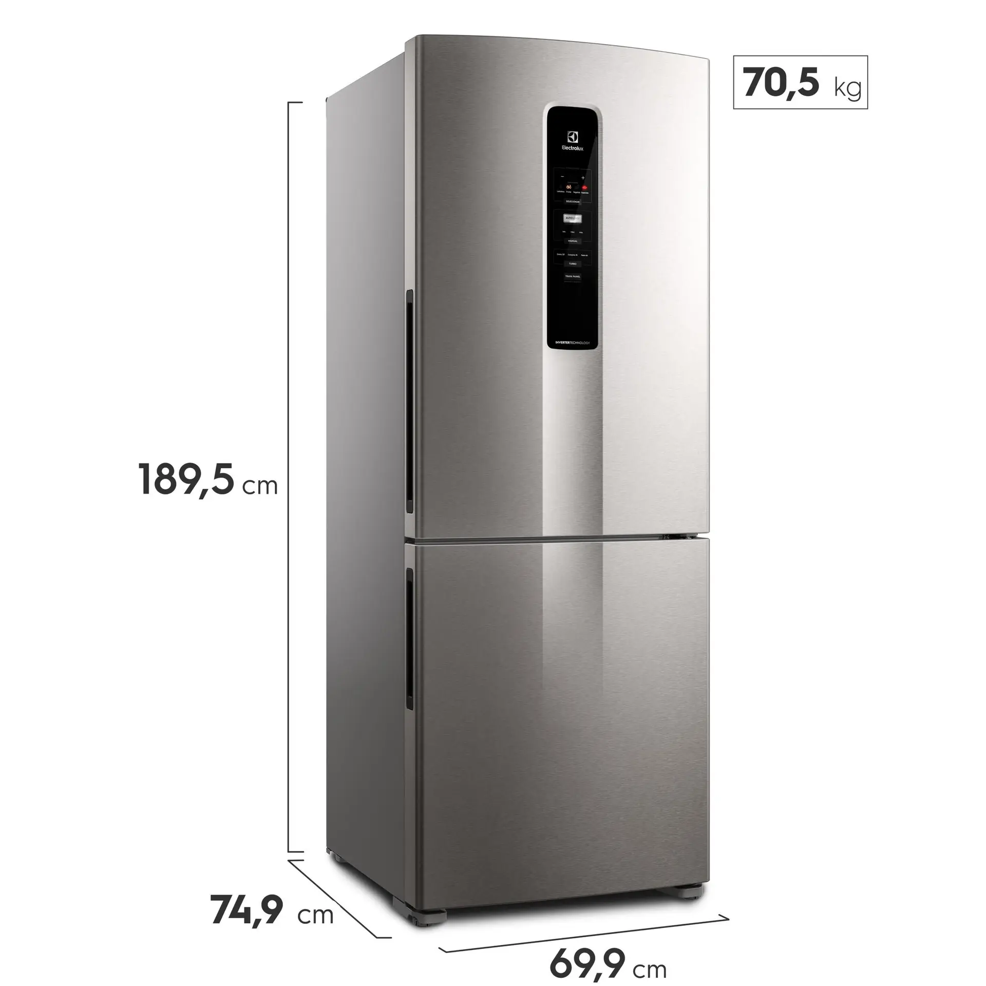 Geladeira Electrolux Frost Free Inverter 490L Experience Inverse cor Inox Look (IB51S) - Imagem 2