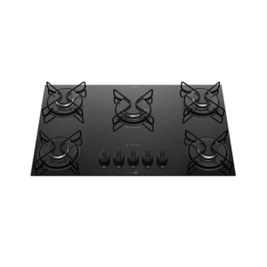 Fogão Cooktop 5 Bocas Mesa Vidro Atlas Agile Up Preto Bivolt