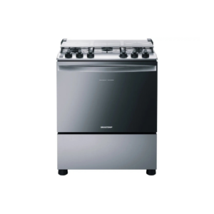 Fogão Brastemp 5 Bocas Cor Inox Com Botões Removíveis E Exclusivo Aro Protetor - BFS5NCR