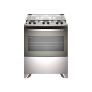 Fogão 5 Bocas Electrolux Inox Cinza Efficient FE5IG