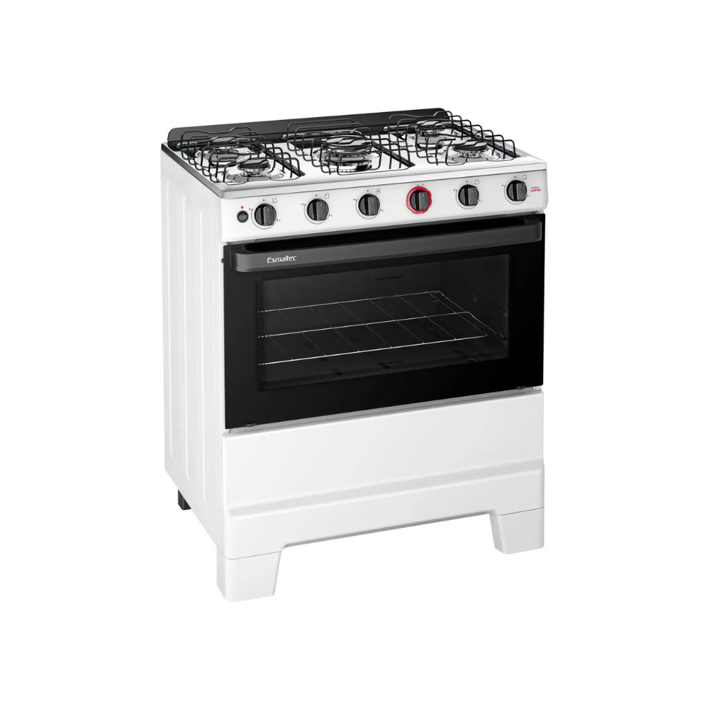 Fogão 5 Bocas Esmaltec Branco Ideal Super BR 5121