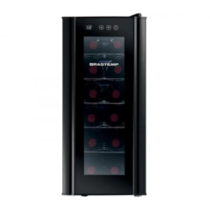 Adega Climatizada Brastemp 12 Garrafas com Painel Touch All Black BZC12 B Preto
