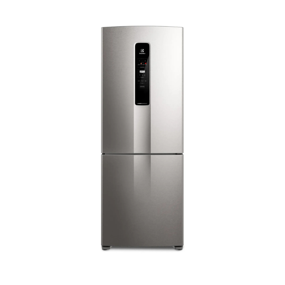 Geladeira Electrolux Frost Free Inverter 490L Experience Inverse cor Inox Look (IB51S)