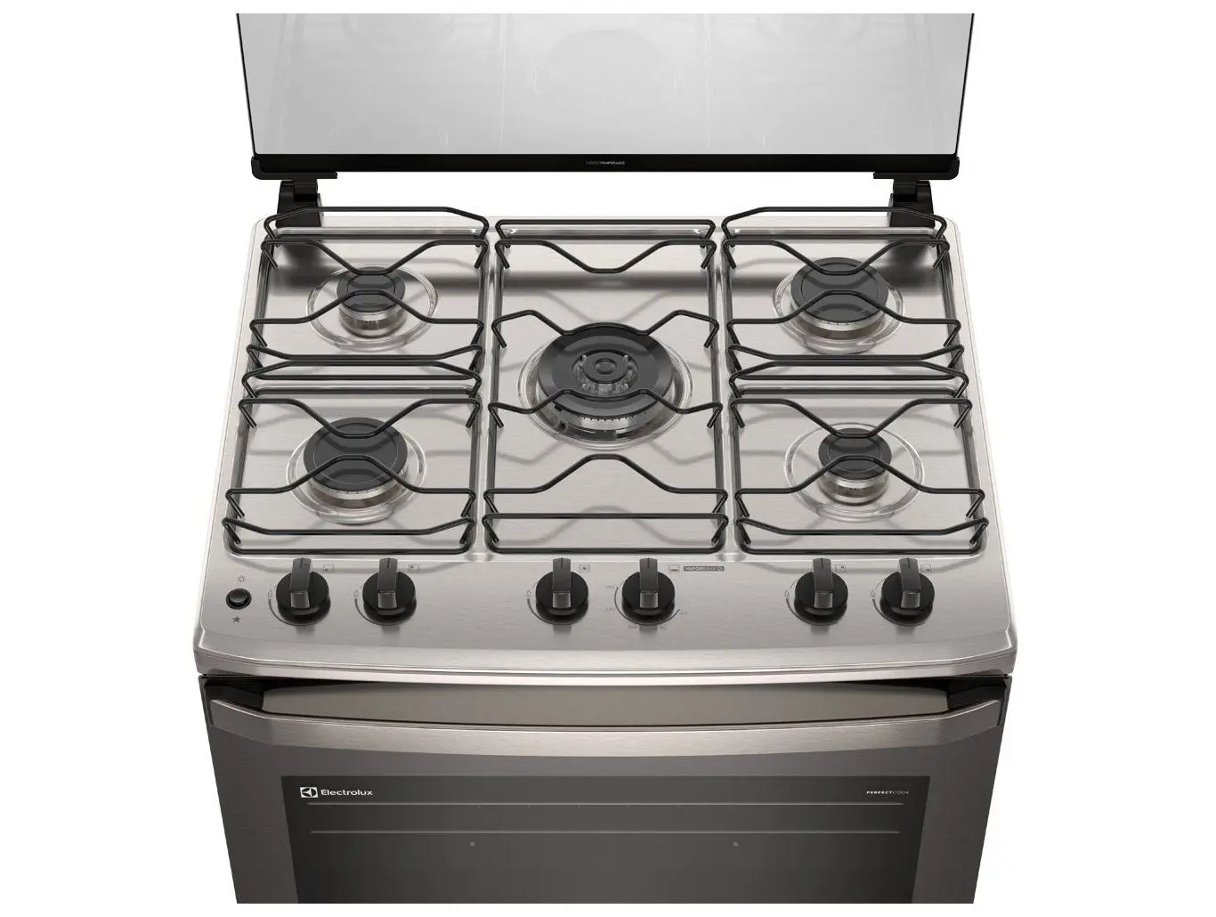 Fogão 5 Bocas Electrolux Inox Cinza Efficient FE5IG - Imagem 3