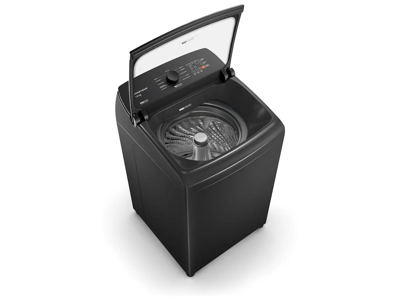 Lavadora de Roupas Brastemp 14kg Cesto Inox 12 Programas de Lavagem Cinza Platinum BWJ14A9 - Imagem 3