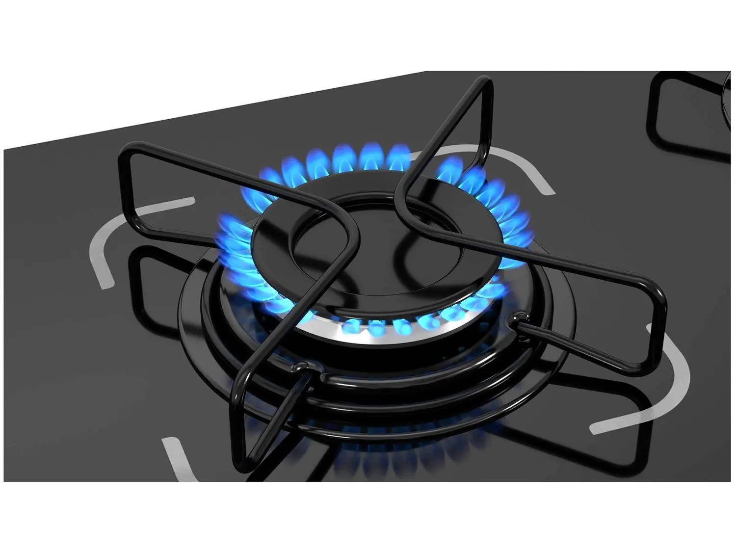 Cooktop 4 Bocas a Gás GLP Itatiaia Preto Essencial - Imagem 4