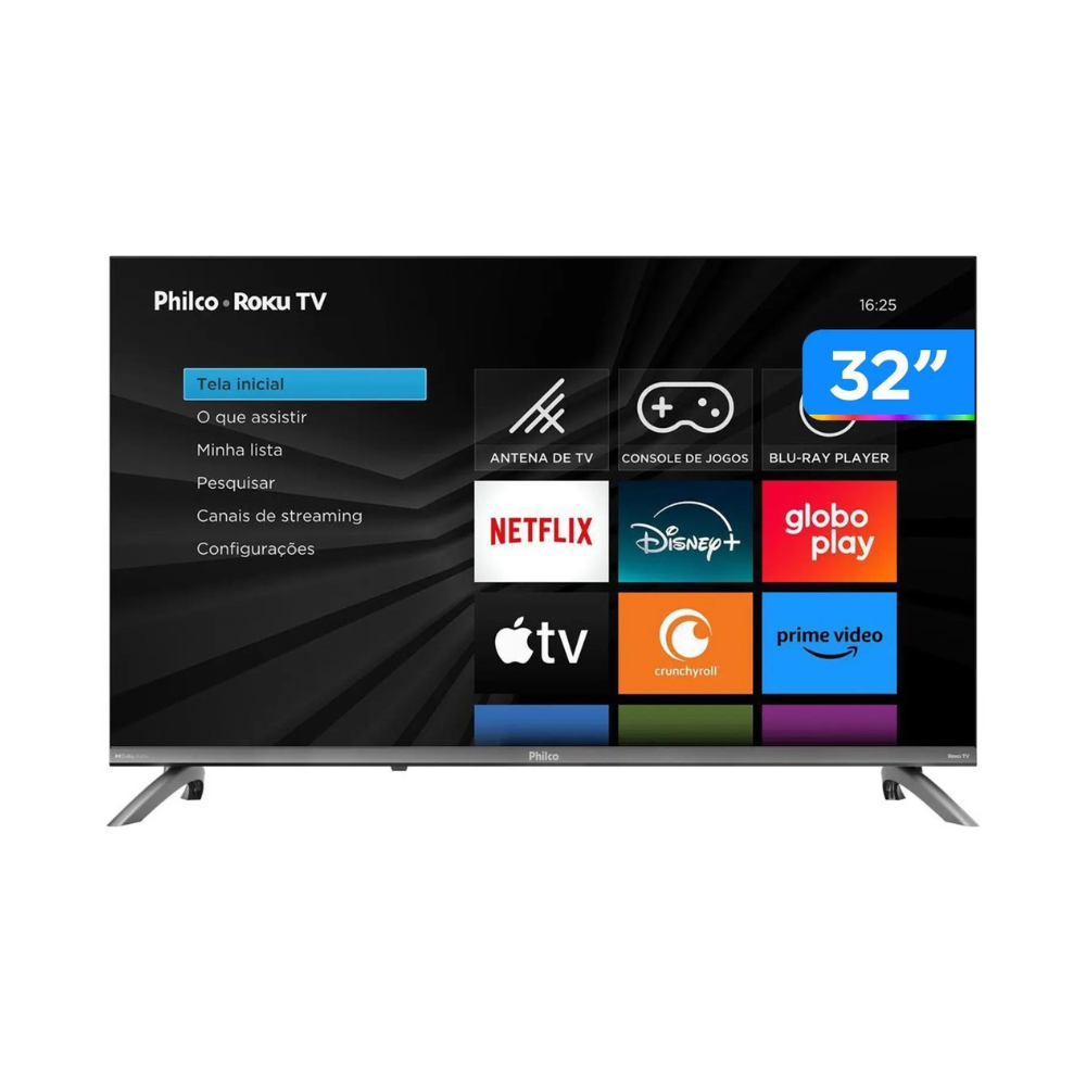 Smart tv 32 philco p32crb roku dolby audio hdr10