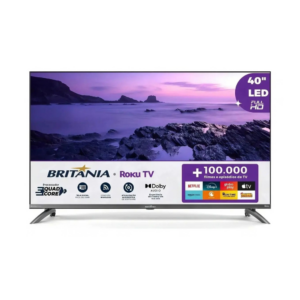 Smart TV 40 Britânia B40CRA Full HD WiFi HDMI USB Conversor Digital