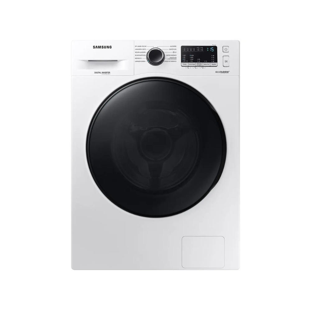 Lava e Seca Samsung 11kg Inverter - 3 em 1 Água Quente e Fria Branca WD11A4453BW