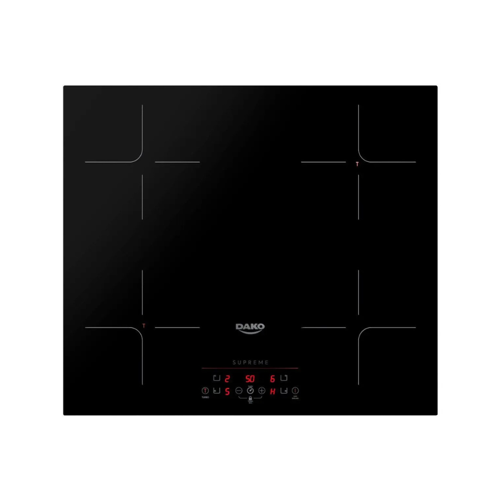 Fogão Cooktop De Indução 4 Bocas Dako Supreme Preto 220v