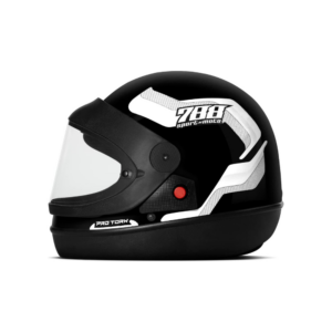Capacete Fechado Pro Tork Sport Moto 788 Preto e Branco - Tamanho 58