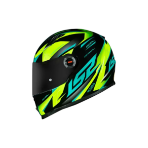 CAPACETE LS2 FF358 CLASSIC DRAZE PRETO / AMARELO FLUOR