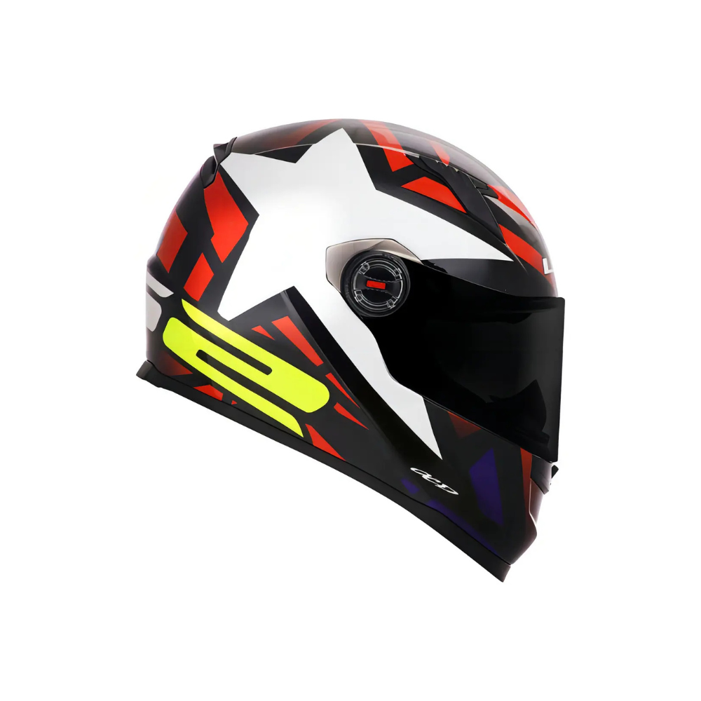 Capacete Ls2 Ff358 Starwar Estrela Vermelho