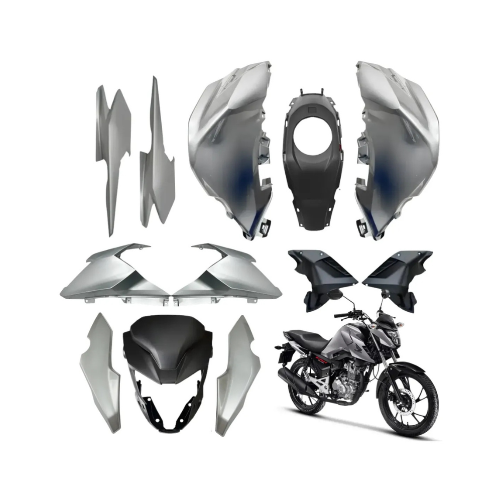 Kit Carenagem Lateral Completo + Tanque Cg Fan 160 2025 2026