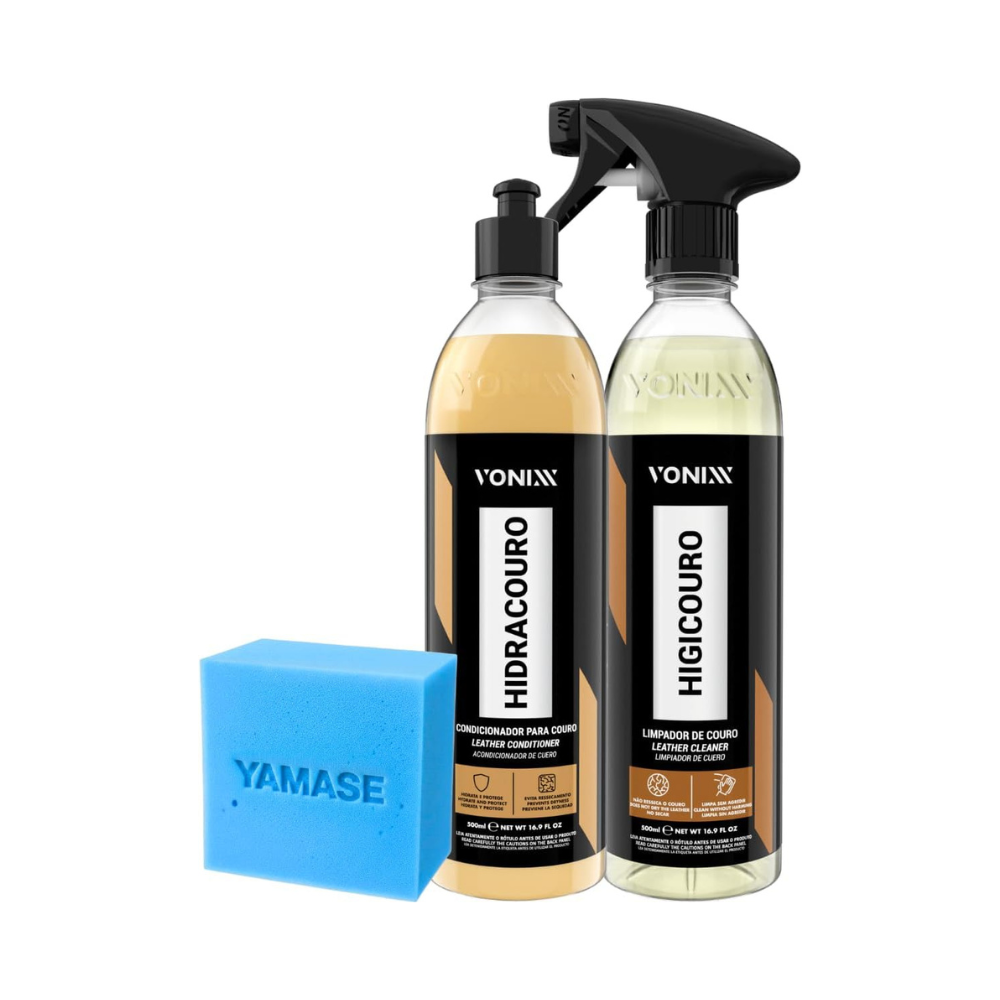 Kit Vonixx Higicouro e Hidracouro para Couro Automotivo 500ml