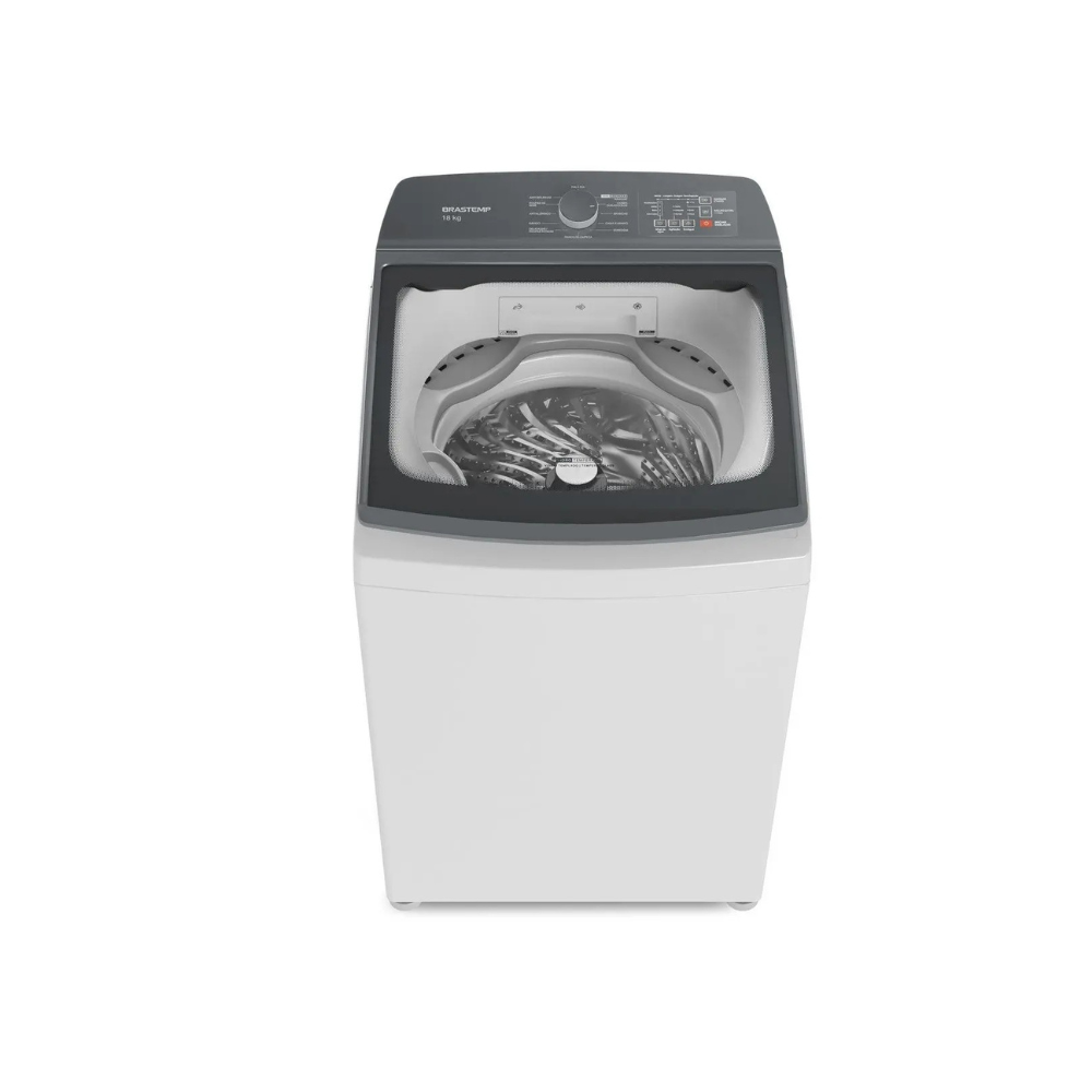 Máquina de Lavar Brastemp 18 kg Ciclo Tira Manchas Advanced e Ciclo Antibolinhas Branco BWF18AB